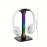 Single LED Headphone Holder | Dynamic Gradient Illumination, Stylish Acrylic Desk Light for Gamers And Audio Lovers | Colorful Ambient Lighting for Headphones, Keyboards, And Monitor Arrangements