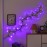 One Piece of Purple 48 LED Artificial Willow Vine Lights, Measuring 1.7 Meters Or 5.6 Feet, Powered by USB. These Decorative String Lights Are Designed for Outdoor Use, Perfect for Gardens, Patios, Yards, And Christmas Parties. Note That Batteries A