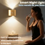 Smart LED Sensor Night Light | Portable Corridor Light with Magnetic Attachment, 3 Lighting Modes, Wireless Wall-Mounted, USB Type-C Charging, for Stairs, Decks, Entrances, Bedrooms, Desks, and Closets, Dimmable, Non