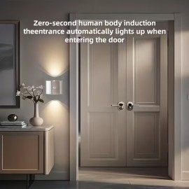 Smart LED Sensor Night Light | Portable Corridor Light with Magnetic Attachment, 3 Lighting Modes, Wireless Wall-Mounted, USB Type-C Charging, for Stairs, Decks, Entrances, Bedrooms, Desks, and Closets, Dimmable, Non