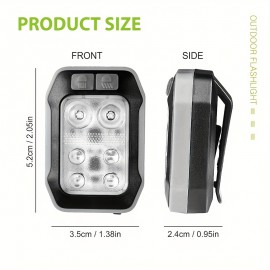 1pc Rechargeable LED Running Light with USB Charging, Long-Lasting Lithium Polymer Battery, Button Control, Ideal for Night Running, Walking, Hiking, Sports, And Nighttime Activities, Perfect Gift For Holidays And Birthdays