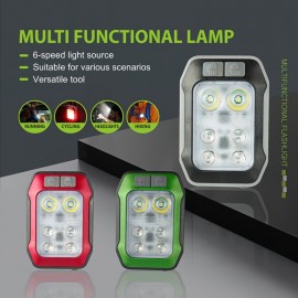 1pc Rechargeable LED Running Light with USB Charging, Long-Lasting Lithium Polymer Battery, Button Control, Ideal for Night Running, Walking, Hiking, Sports, And Nighttime Activities, Perfect Gift For Holidays And Birthdays
