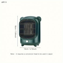 Gmbin Space Heater 500W Quickly Heats Up, Featuring Temperature Control, a Safe And Quiet Ceramic Desktop Heater Fan Suitable for Home, Bedroom, Office Desk, And Indoor Use.
