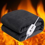 Sealy Flannel Electric Blanket, 4-level Temperature Control, 4-hour Auto Shut-off, Overheat Protection, Machine Washable, ETL And , Delivers Cozy Comfort For Home And Office Use, Perfect For Christmas Gifts.