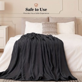 Sealy Flannel Electric Blanket, 4-level Temperature Control, 4-hour Auto Shut-off, Overheat Protection, Machine Washable, ETL And , Delivers Cozy Comfort For Home And Office Use, Perfect For Christmas Gifts.