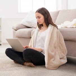 Westinghouse Electric Blanket with Thermostat - King Size Electric Blanket, Flannel And Material, 10 Temperature Settings And 12-Hour Timer, Gift Blanket, Overheat Protection, Machine Washable, Electric Blankets Clearance Deal