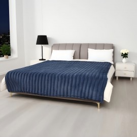 Cozy Home Use - Electric Heated Blanket 1pc - Handmade Tie-Dye Cover - 10H Auto-Off & Overheating Protection - 4 Heating Levels