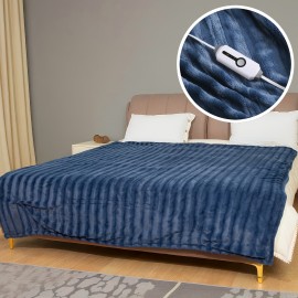 Cozy Home Use - Electric Heated Blanket 1pc - Handmade Tie-Dye Cover - 10H Auto-Off & Overheating Protection - 4 Heating Levels