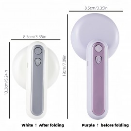Electric Fabric Shaver, USB-Powered Fleece Remover, Compact Portable Ball Trimmer with Digital Display and High-Speed Six-Blade Steel Blade for Clothes, Bedding, Furniture, Clothing Care | Modern Design | Durable Construction, Fabric Shaver Machine
