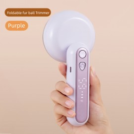 Electric Fabric Shaver, USB-Powered Fleece Remover, Compact Portable Ball Trimmer with Digital Display and High-Speed Six-Blade Steel Blade for Clothes, Bedding, Furniture, Clothing Care | Modern Design | Durable Construction, Fabric Shaver Machine