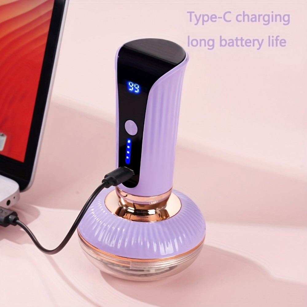 1pc rechargeable Upright Fabric Trimmer with 6 Blade Hairball Trimmer Removes Hairballs from Clothes, Furniture, Sofas, Blankets