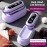 1pc Dual-Head Fabric Shaver with Rotating Handle, USB Rechargeable, with 3-Speed Adjustment and LED Digital Display, Hair and Lint Remover - A Portable Tool with Stainless Steel Blades, Suitable for Clothing, Car Seats, Sweaters, Sofas, Purple/Orange