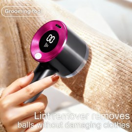 This Electric Cordless Lint Remover Features a Strong Motor with Three Adjustable Speeds, Reaching a Maximum of 9999 RPM. It'S Designed to Effectively Remove Lint from Sweaters, Scarves, Carpets, Sofa Cushions, And Pillows