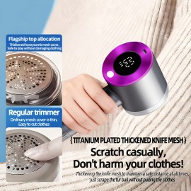 This Electric Cordless Lint Remover Features a Strong Motor with Three Adjustable Speeds, Reaching a Maximum of 9999 RPM. It'S Designed to Effectively Remove Lint from Sweaters, Scarves, Carpets, Sofa Cushions, And Pillows