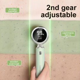 1pc USB Rechargeable Fabric Shaver with LED Display - Portable Lint Remover for Clothes, Sweaters, Sofas, Blankets, Curtains, Mattresses - ≤36V Operating Voltage, Lithium Battery-18650 Series