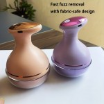 A Single Unit of a Portable Lint Remover And Fabric Shaver That Is Rechargeable Via USB. This Plastic Device Is Perfect for Removing Lint from Sweaters, Carpets, Home Decor, Clothing, Pet Hair