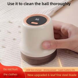 Lint Remover USB Rechargeable Fabric Shaver, a Winter Bestseller for Trimming Fuzz Balls, Suitable for Clothes, Sweaters, Sofas, Blankets, And Furniture. This Portable Electric Fabric Shaver Quickly Removes Lint