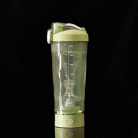 LED Light Protein Powder Shaker Cup with One-Key Mixing | 600ml Large Capacity | USB Charging Leak-Proof Drop-Resistant | Dual Cold/Hot Drinking Cup | Portable Gym/Office Travel Mug, Suitable For Protein Powder, Coffee, Milkshake, Sports Drink