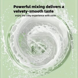 LED Light Protein Powder Shaker Cup with One-Key Mixing | 600ml Large Capacity | USB Charging Leak-Proof Drop-Resistant | Dual Cold/Hot Drinking Cup | Portable Gym/Office Travel Mug, Suitable For Protein Powder, Coffee, Milkshake, Sports Drink