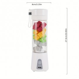 Electric Personal Travel Sports Portable Blender Juicer, Rechargeable Mini USB Fruit Juice Extractor