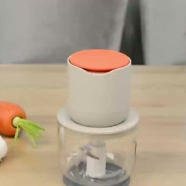 600 Electric Food Processor | Multi-functional Tool for Meat, Onions, Vegetables, Garlic Mincing, USB Charging, Ideal Christmas Gift