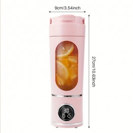 A 2-In-1 Portable Blender with a Sports Lid Juice Cup, USB Rechargeable - a Multifunctional Wireless Juicer with a 23.67oz Large Capacity Juice Cup - Features a Stainless Steel 12-Blade for Quick Juicing - Smooth Fruit Blender, Ice Crusher