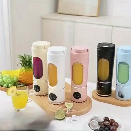 A 2-In-1 Portable Blender with a Sports Lid Juice Cup, USB Rechargeable - a Multifunctional Wireless Juicer with a 23.67oz Large Capacity Juice Cup - Features a Stainless Steel 12-Blade for Quick Juicing - Smooth Fruit Blender, Ice Crusher