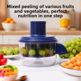 Cross-border explosion Automatic fruit peeling machine Electric milk tea fruit shop special peeling machine artifact, High Volume Peeling, Milk Tea Preparation, Commercial Peeler, Compact Design, Functional Aesthetic, Efficient Mechanism, Fruit