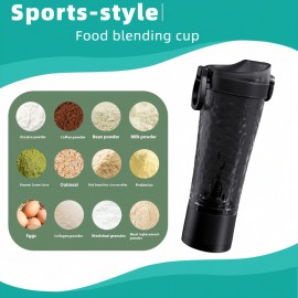 A USB Rechargeable Electric Mixing Cup, Shake Cup, Coffee Cup, Convenient for Fitness And Sports Water; Can Automatically Mix Protein Powder, Smoothies, Coffee, And Fitness Drinks; Suitable for Home, Gym, Outdoor Use, And Easy to Carry