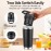 Portable Blender for SmoothiesShakes, 24oz Insulated Cup, Cordless, Small, Stainless Steel, USB - C Rechargeable, BPA Free for Juicing Black