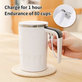 LED Digital Display Temperature Coffee Mug | Rechargeable Large Capacity Portable Electric Cup, Travel Mug, Suitable for Milk, Chocolate, Mocha Coffee Mix Drinks, Ideal for Home and Office Use, Polymer Battery, USB Charging, Perfect Christmas and
