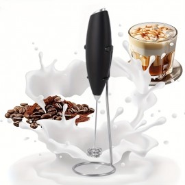 Strong Electric Milk Frother And Whisk - Stainless Steel Portable Foam Maker for Coffee, Cappuccino, Chocolate, And Matcha with a Compact And Ergonomic Design Featuring Interchangeable Attachments