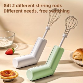 A Must-Have for Baking Cakes, This Collapsible Whisk Comes with Two Different Stirring Rods, Suitable for Various Containers Like Cups And Bowls. It'S a Handy Tool for Pastry Chefs, Available in Three Stylish And Easy Colors