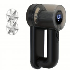 Electric Fabric Shaver for Removing Lint, Featuring a Rechargeable Design, Digital Display, And Three Speed Settings with Six Leaf Blades, Ideal for De-Pilling Clothes, Furniture, Sweaters, Couches, And Blankets